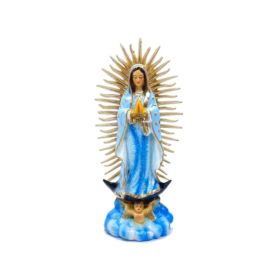 Beeldje Maria De Guadalupe Mexico 15cm in 4 Kleuren