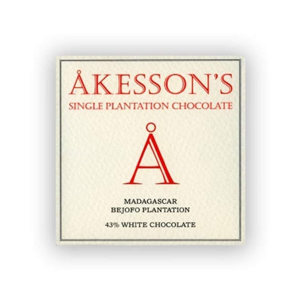 Akesson's Madagascar Bejofo Plantation 43 Procent Witte Chocolade