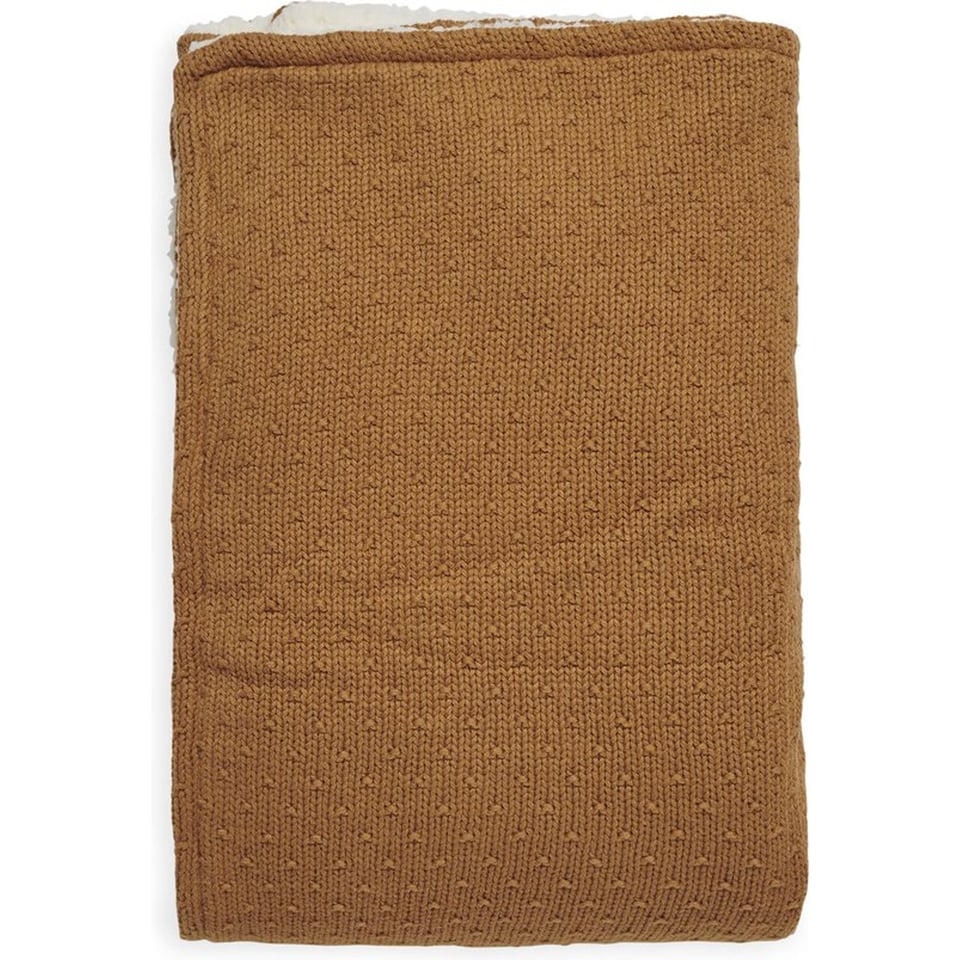 Jollein Ledikantdeken Bliss Knit Teddy Caramel 100 X 150