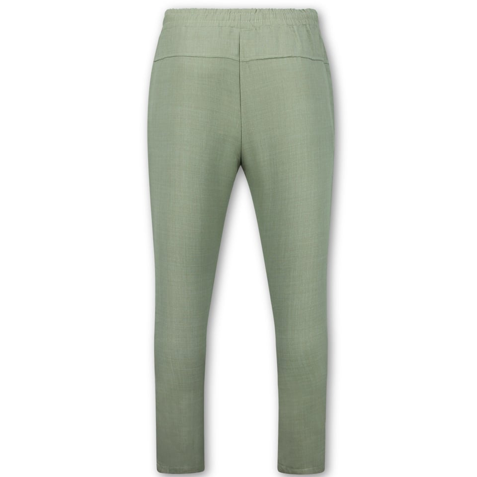 Linnen Zomerset Heren - Linnen Twinset - Linnen Overhemd Heren - Zomer Broek Heren - MG-012 - Bruin