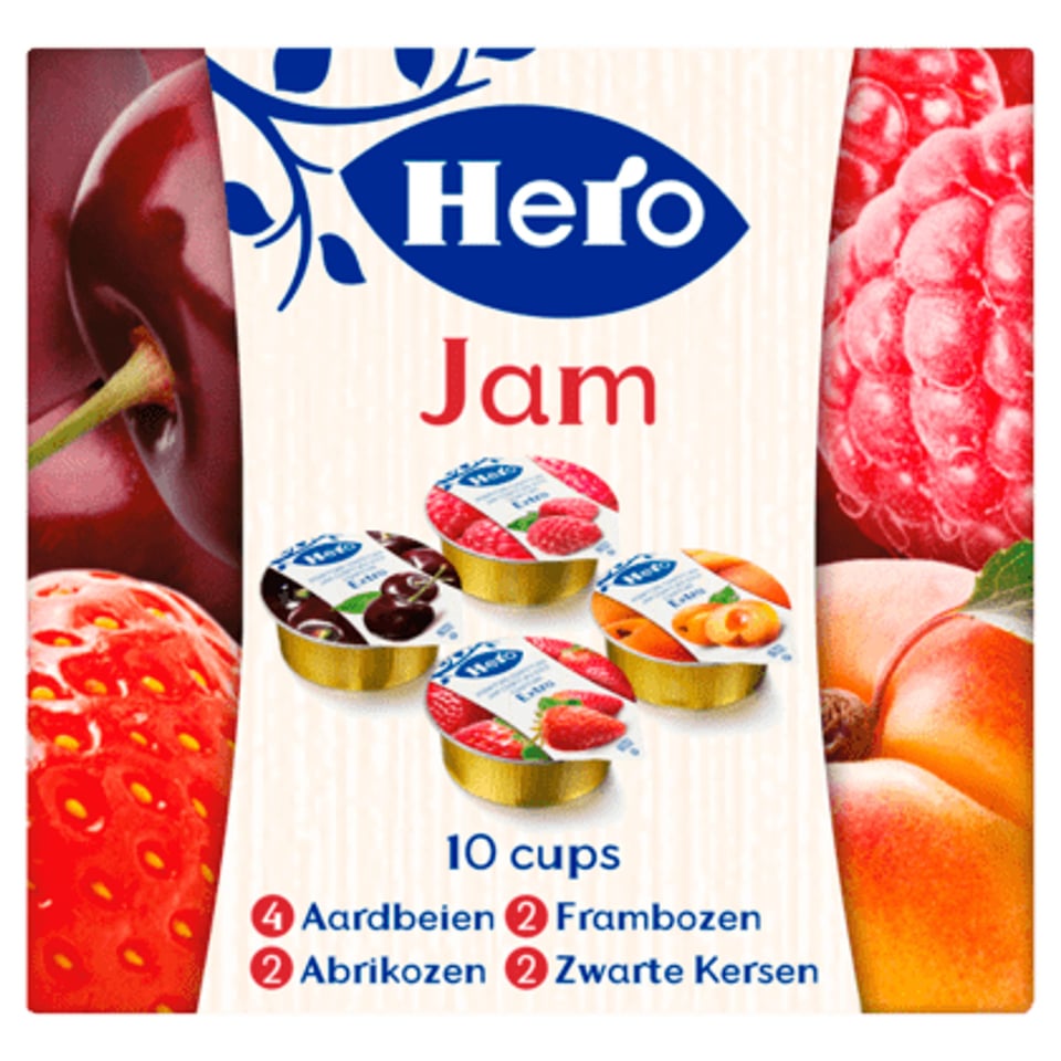 Hero Jam Variatie Cups 10x25g