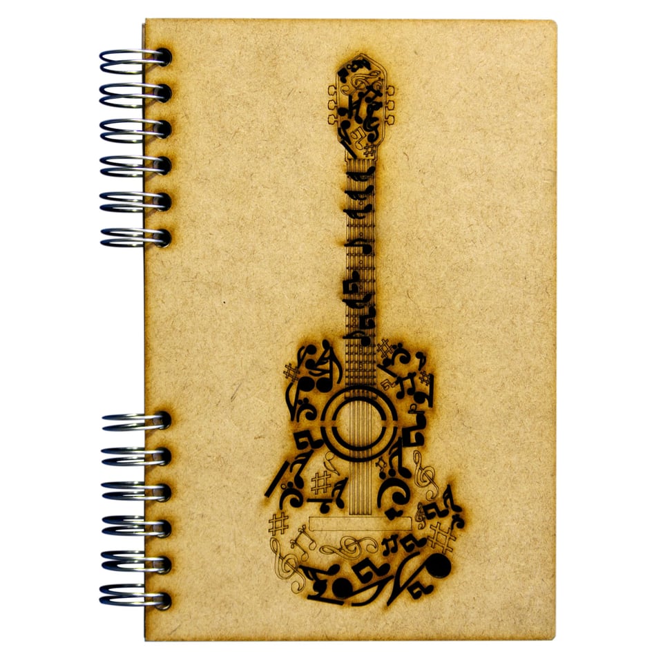 Sustainable 2023-2024 agenda - recycled paper - Black Guitar - Dutch/English