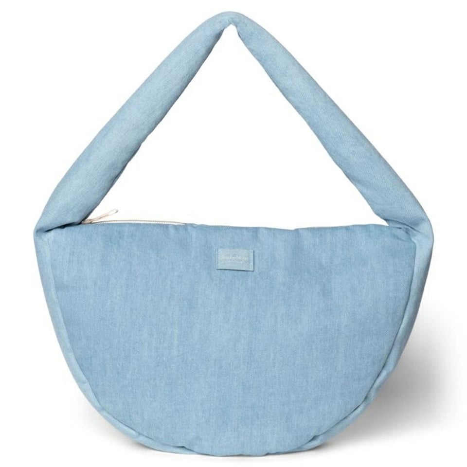 Studio Noos Denim Solid Cross Body Bag Light Blue