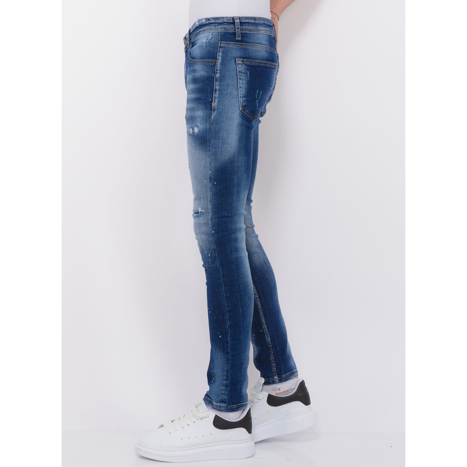 Blue Stone Washed Jeans Heren - Slim Fit -1076- Blauw