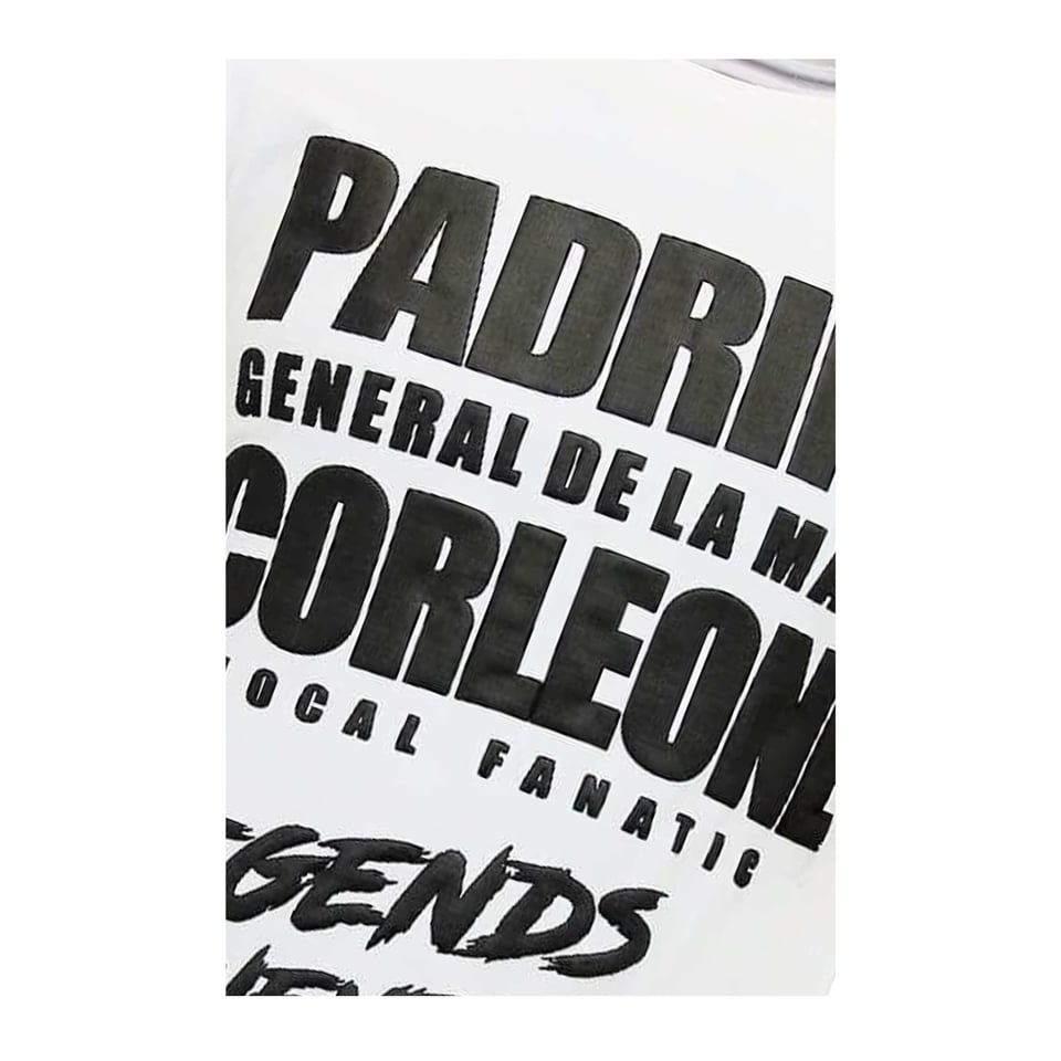 Exclusieve T-Shirt Heren - Padrino Corleone - Wit