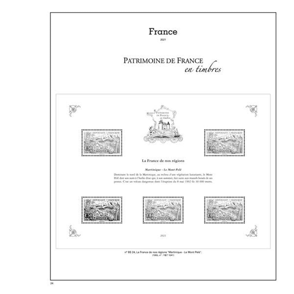 Patrimoine De France en Timbres SC - 2021