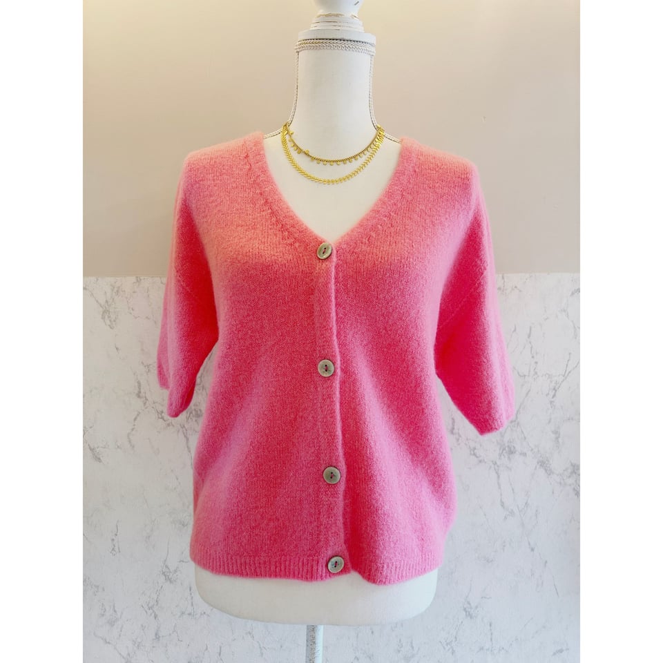 Trend Alpaca Vestje - Roze - OneSize