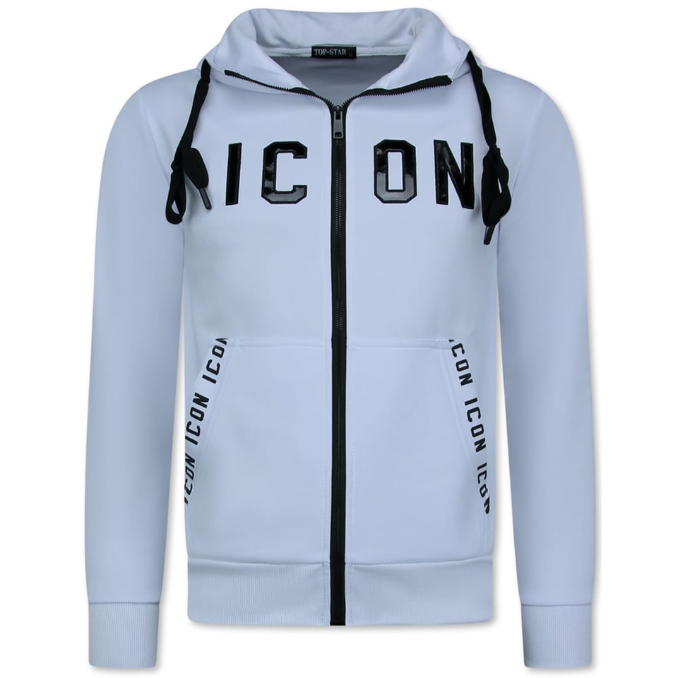 ICON Joggingpak - Trainingspakken Heren - ICON Huispak Heren - 11575 - Wit
