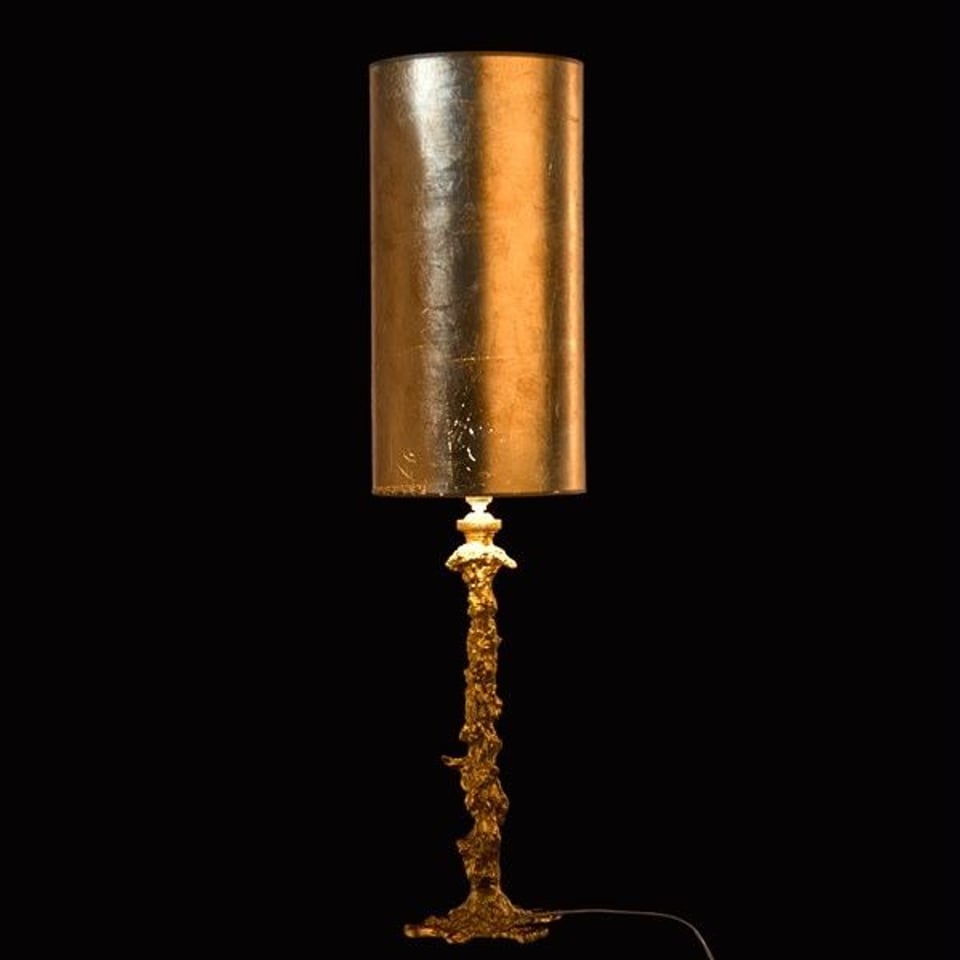 Tafellamp Drip Met Bladgoud Lampenkap H110cm