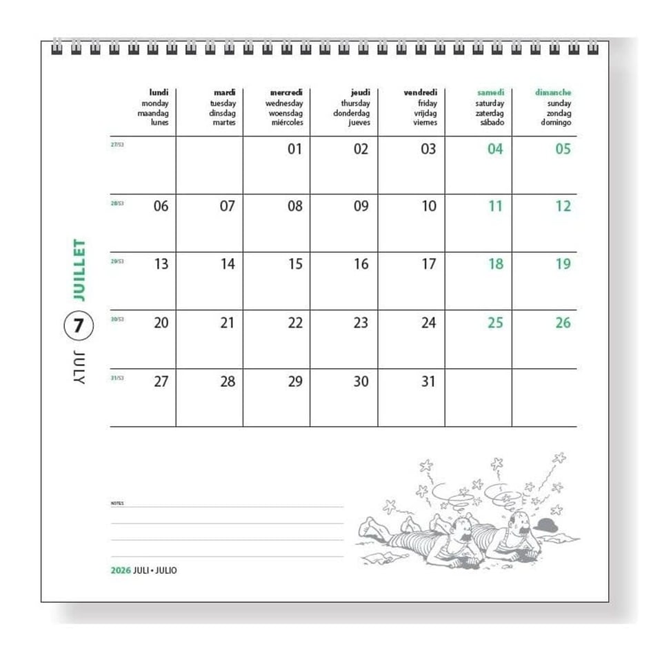 Kuifje Kalender 2026