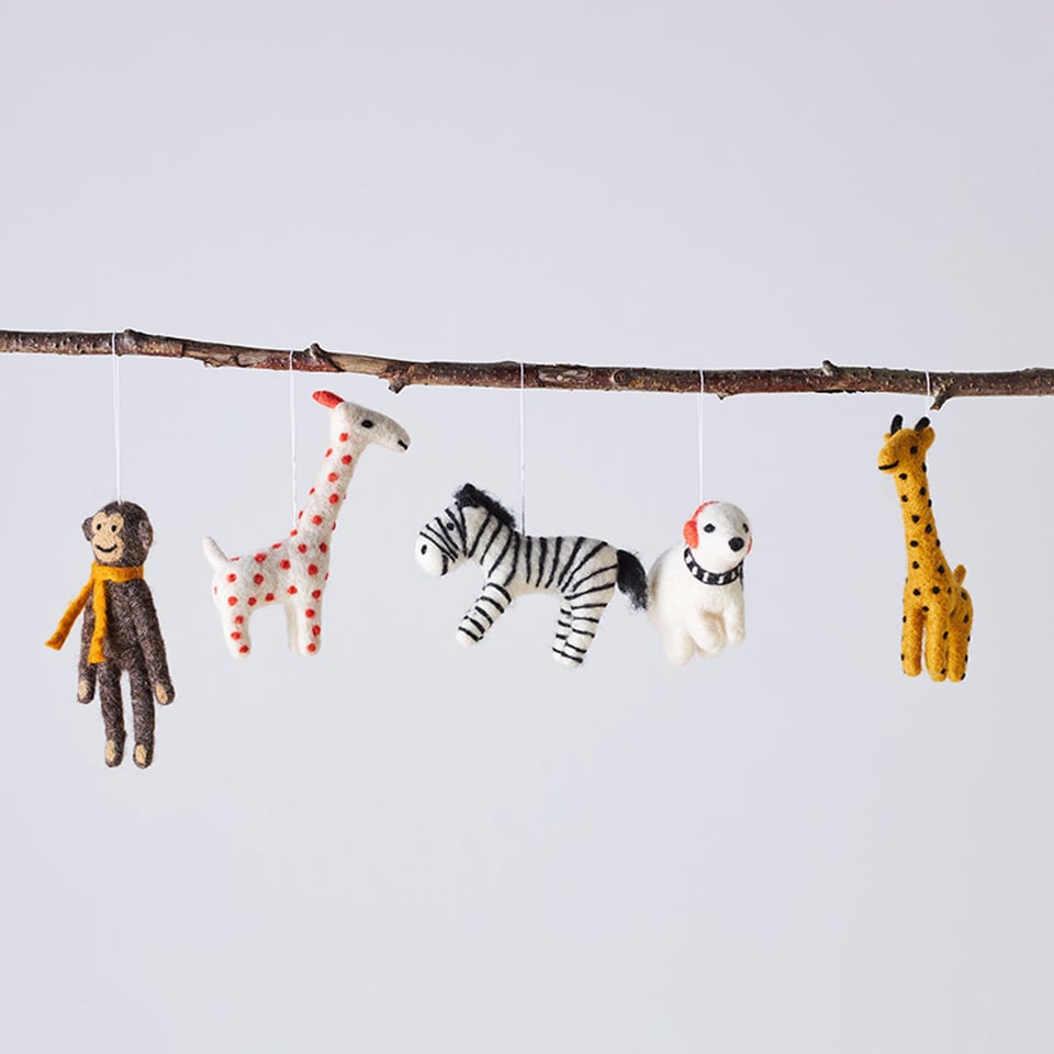 Aveva Kleine Hanger Giraffe Mosterd