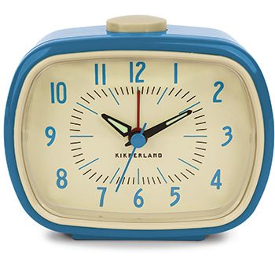 KIKKERLAND Retro Wekker Blauw