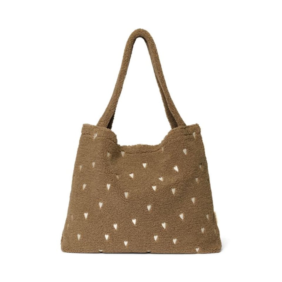 Studio Noos Teddy Hearts Mom-Bag Brown