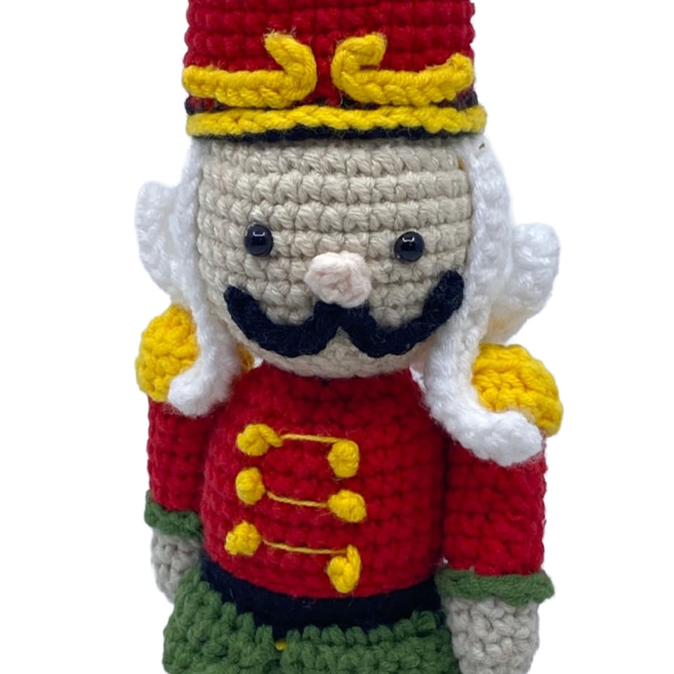 Pop Notenkraker Multicolor Stof 9x23cm Gehaakt