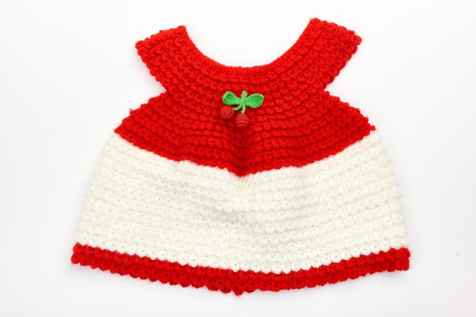 ONE OF A KIND Cherry Crochet Dress