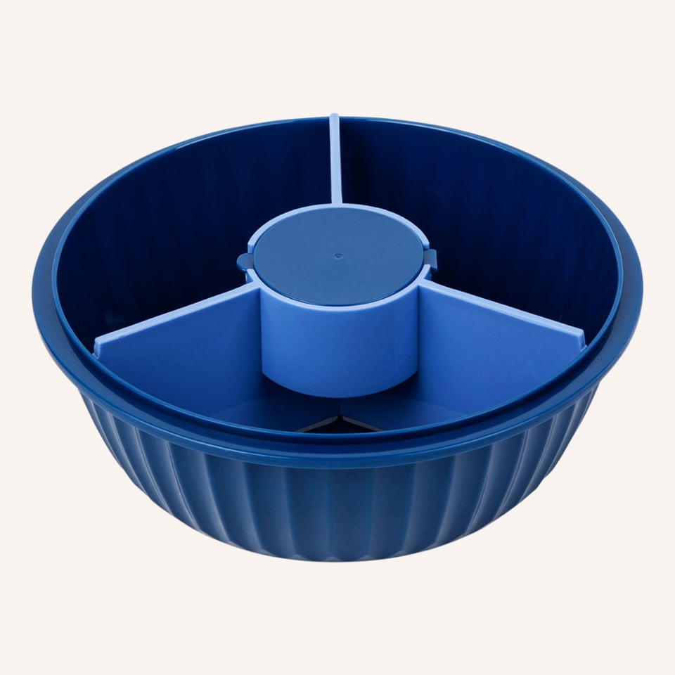 Yumbox Poke Bowl Met 3 Vakken Hawaii Blue - Blauw
