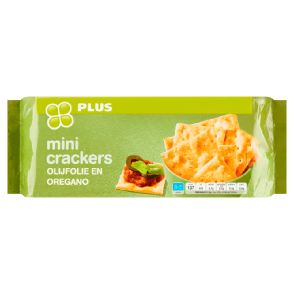 PLUS Mini Crackers Olijfolie & Oregano