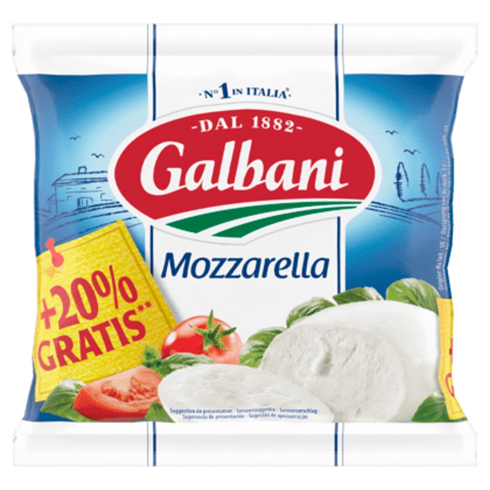 Galbani Mozzarella + 20% Gratis