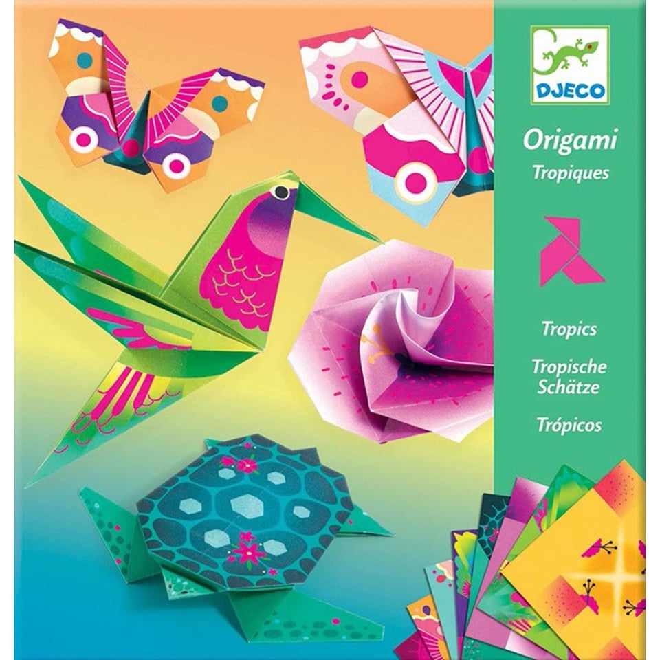 Djeco Knutselpakket Origami Tropische Dieren