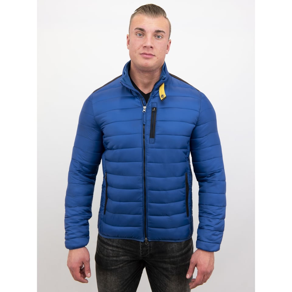 Heren Korte Jas - Slim Fit- Blauw