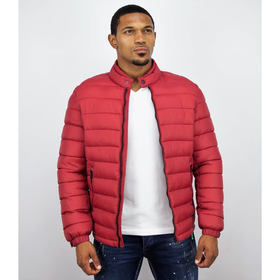 Winterjas Rood Heren - Jacks Voor Mannen - PI-7027R - Rood