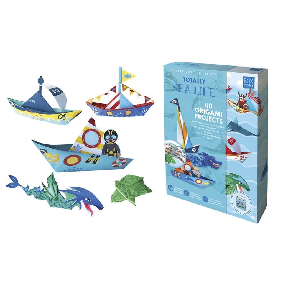 Box Candiy Totally Sea Life Origami Het Zeeleven Met 40 Vouwpapieren 6+