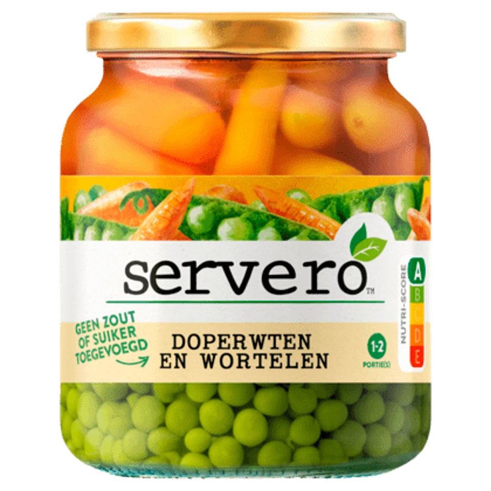 Servero Doperwten en Wortelen