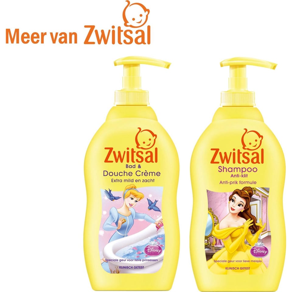 Zwitsal Meisjes Anti-Klit Shampoo Disney Prinses - 400 Ml - Kids