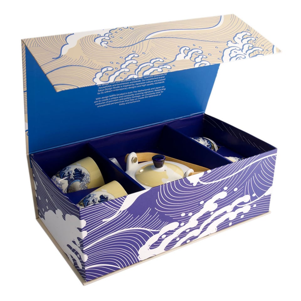 Thee Set Kawaii Hokusai in Cadeau Doos