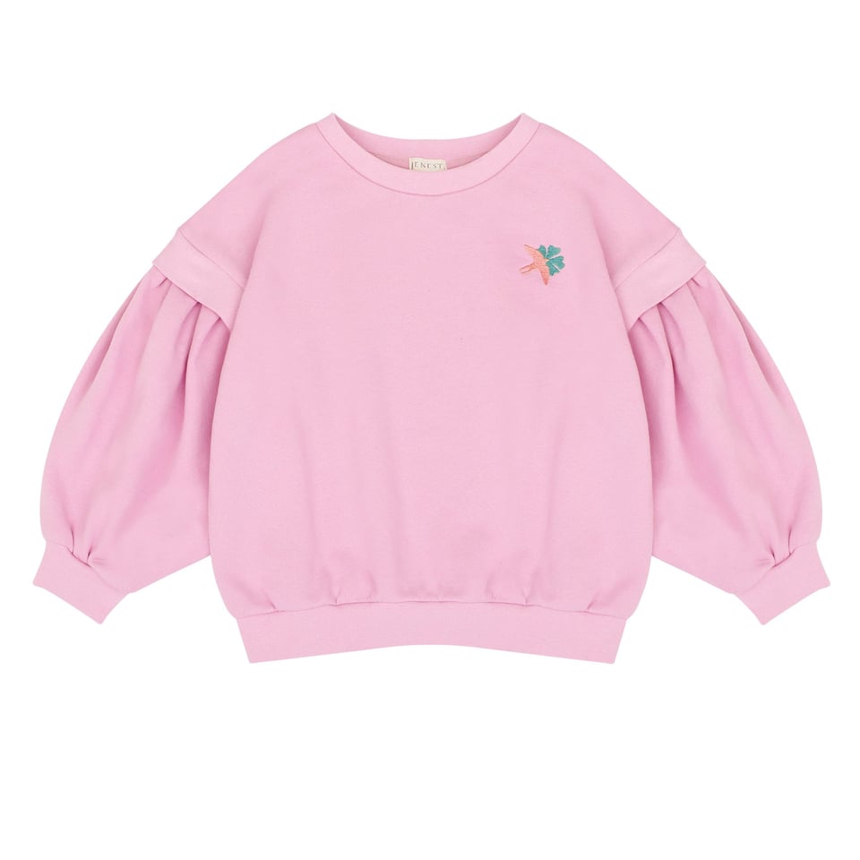 Balloon bird sweater Raspberry pink - Jenest