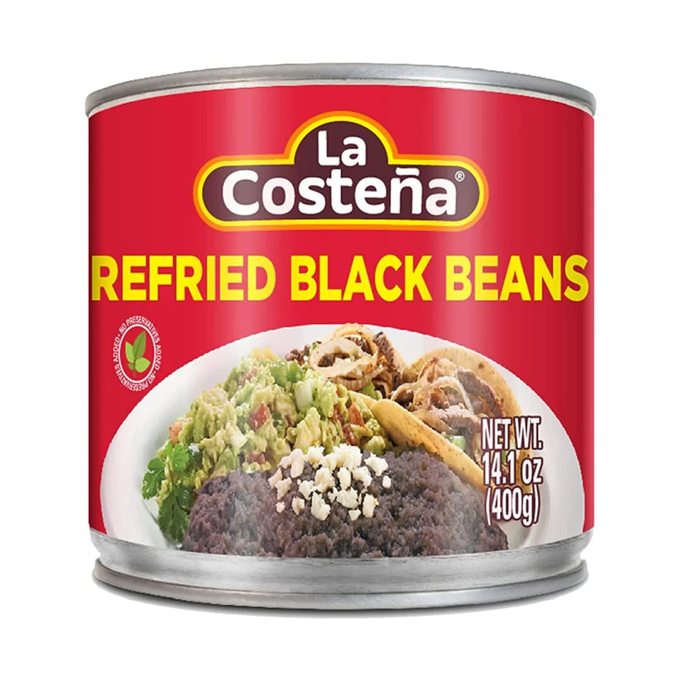 La Costena Refried Black Beans 400G