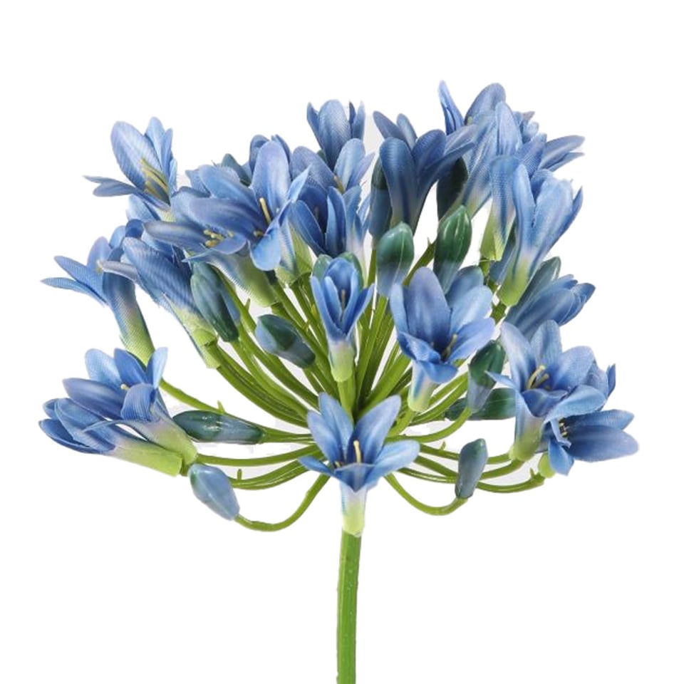 Kunstbloem Agapanthus Blauw 75cm