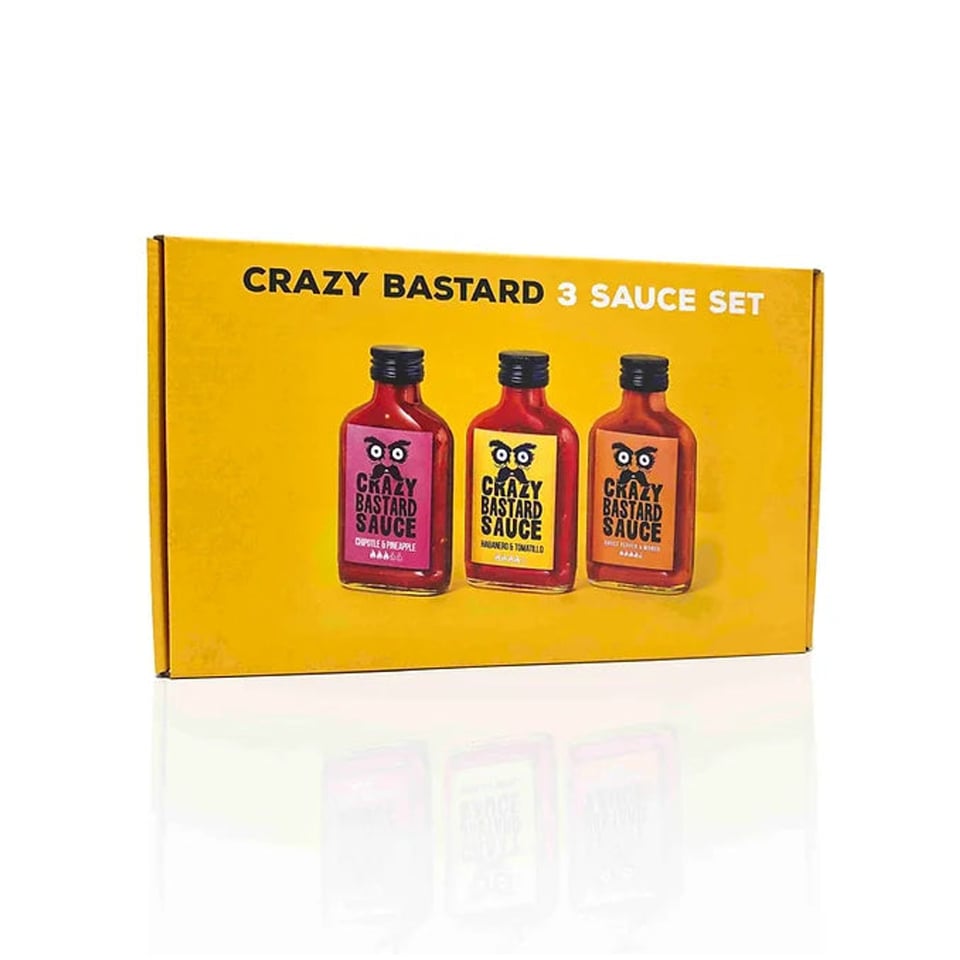 3 Hot Sauce Set BEST SELLERS - Crazy Bastard