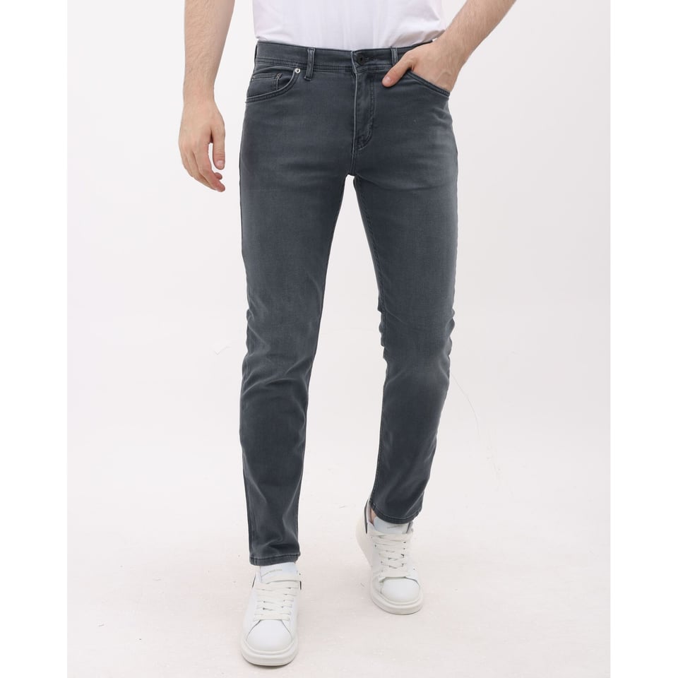 Spijkerbroek Heren Volwassenen - Regular Fit - Stretch Jeans Heren - MM-R-10 - Grijs