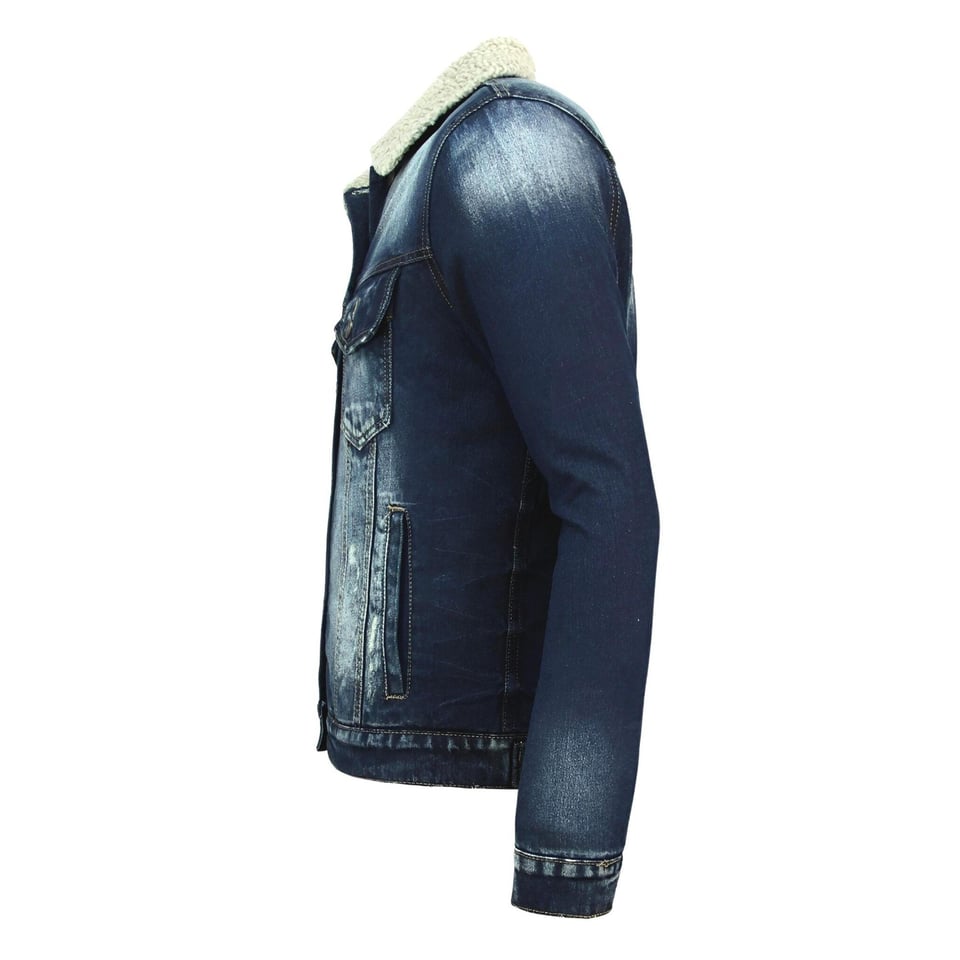 Trucker Heren Jack - Spijkerjas - Blauw