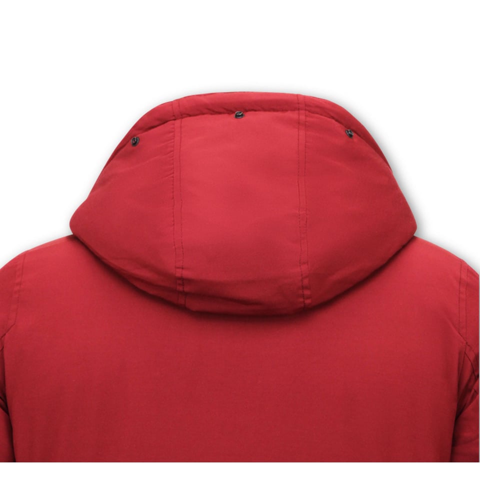 Winterjas Heren Parka Gewatteerd - 7101 - Rood