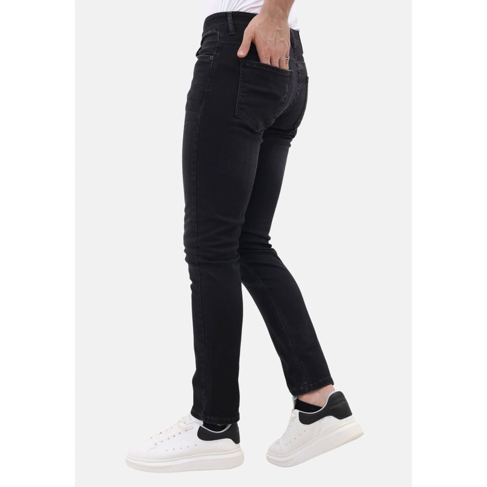 Jeans Heren Volwassenen - Regular Fit - Stretch Broek Heren - MM-R-05 - Donker Grijs