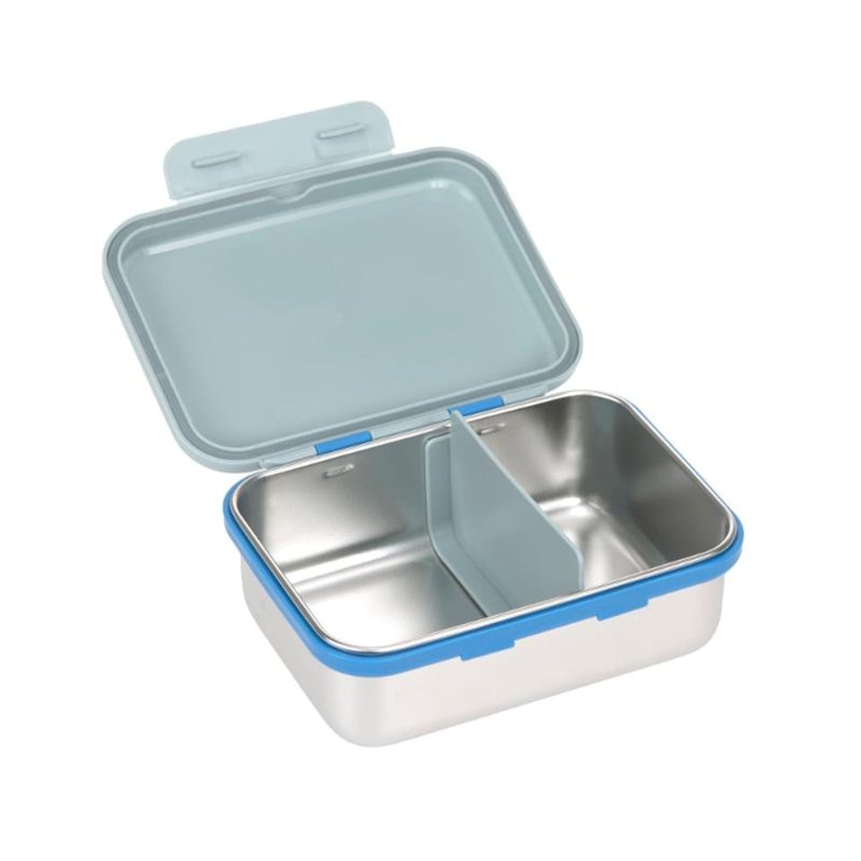 Lassig Stainless Steel Lunchbox Sunny Explorer Green Blue