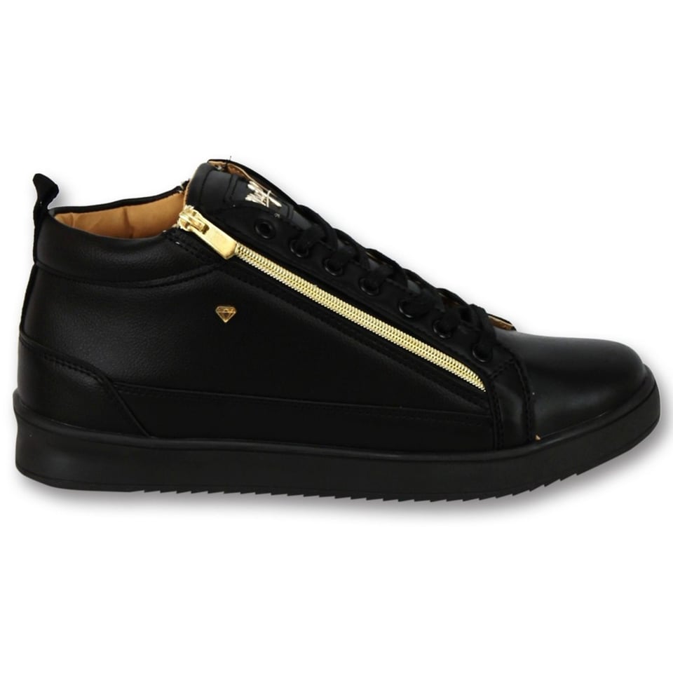 Heren Sneaker Bee Black Gold V2- CMS98 -Zwart