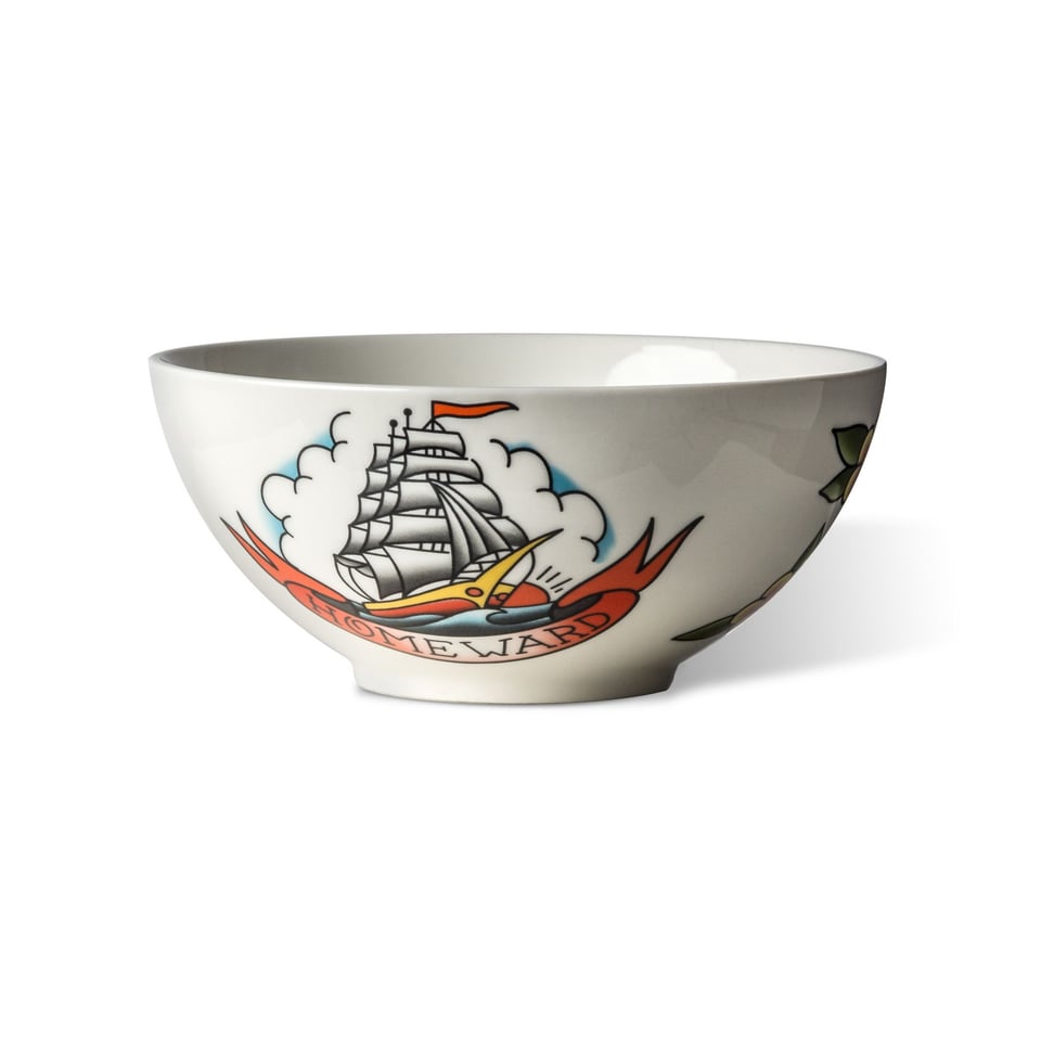 Schalen Tattoo Multicolor 17cm (Set/4)