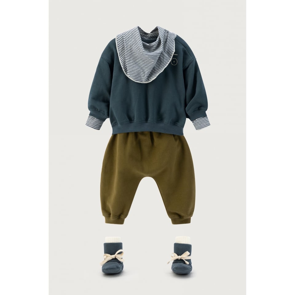 Gray Label Baby Dropped Shoulder Sweater Blue Grey