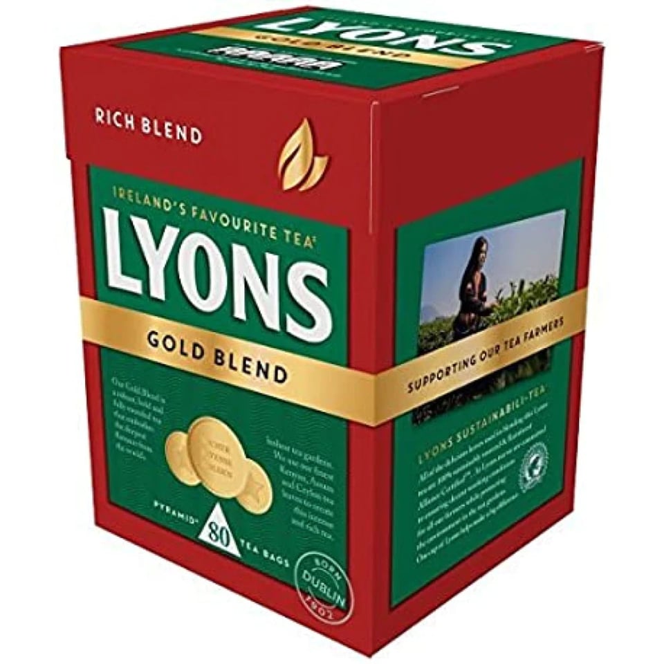 Lyons Gold Blend Label 80 Tea Bags