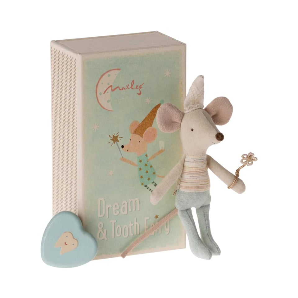 Maileg Tooth Fairy Mouse, Little Brother in Matchbox