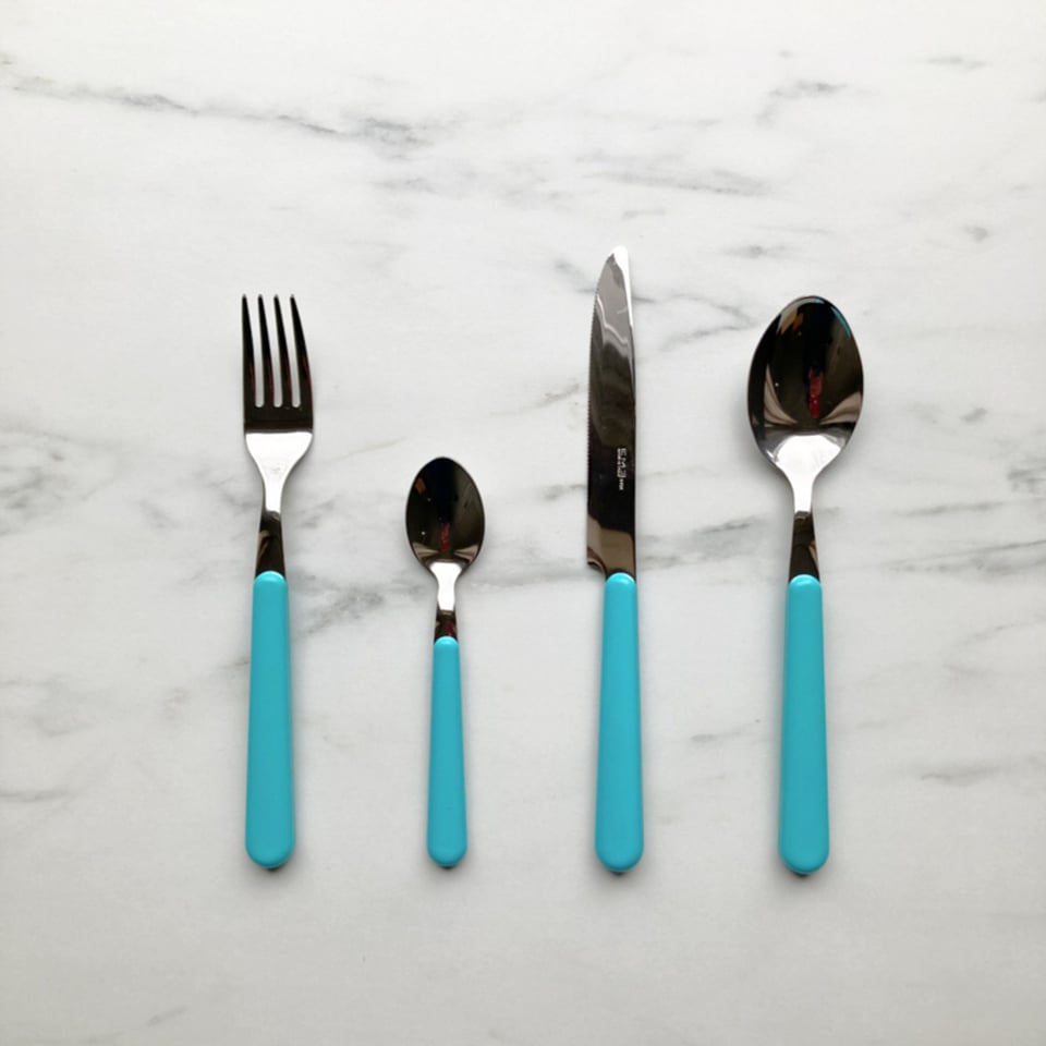 Brio Bestek 24 Delige Bestekset Azur / Turquoise 68