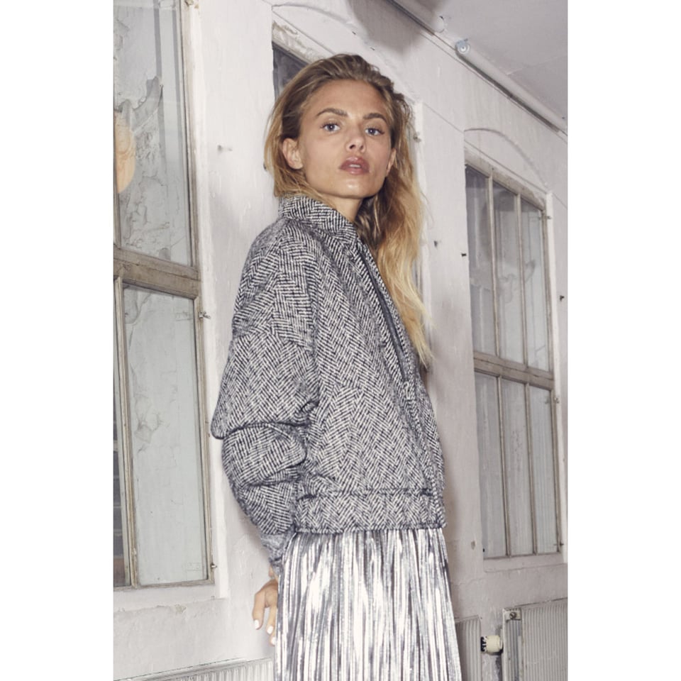 Co'Couture Tweedy Bomber - Black