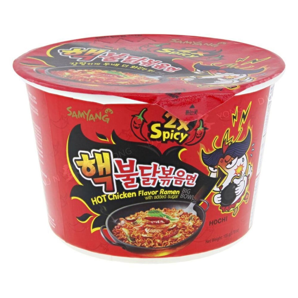 Ramyun Dubbel Spicy Noedelsoep Kom