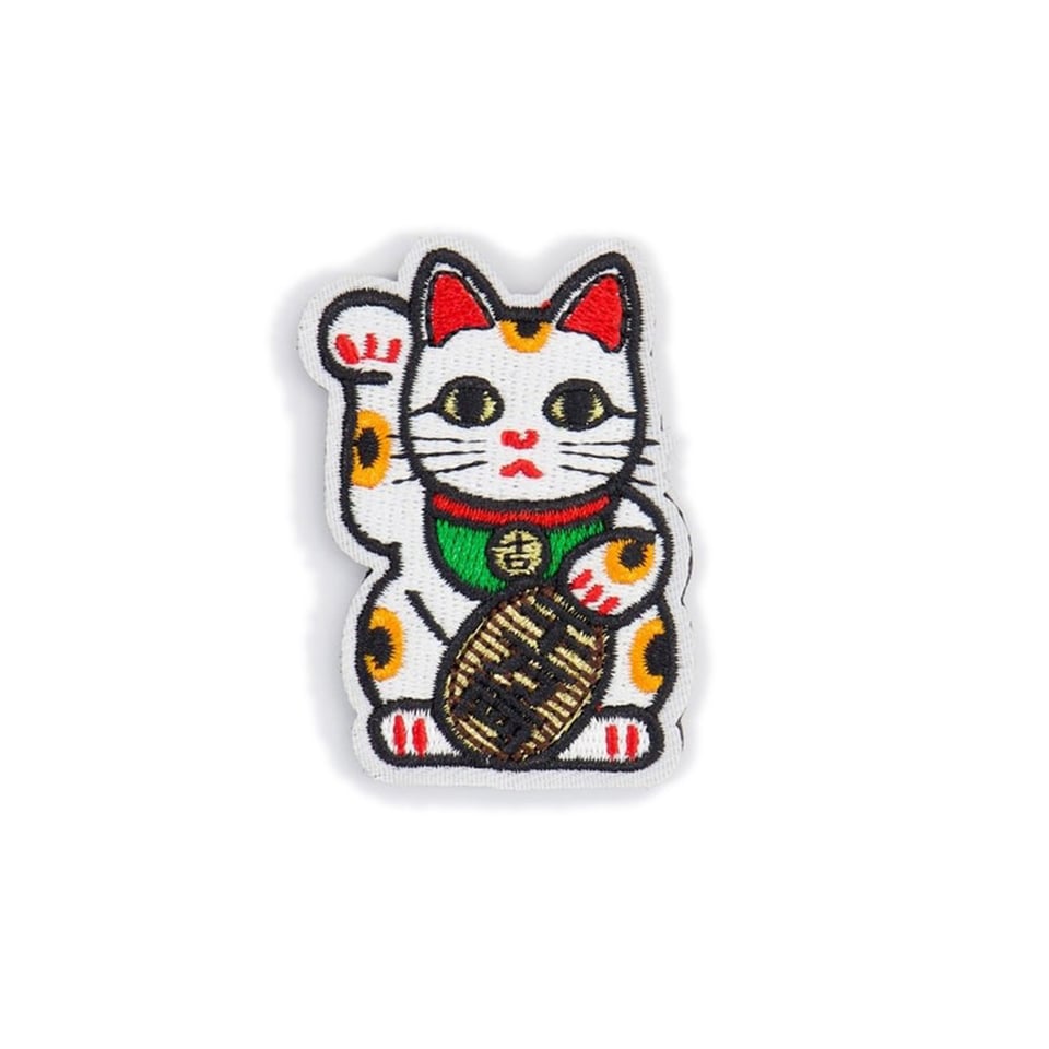 Koelkast Magneet Lucky Cat Patch 7cm Geborduurd