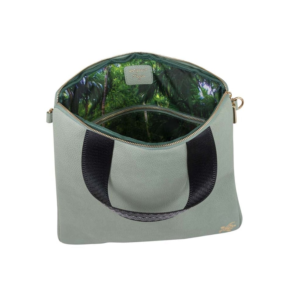 Vegan Crossover Bag Green Turtle