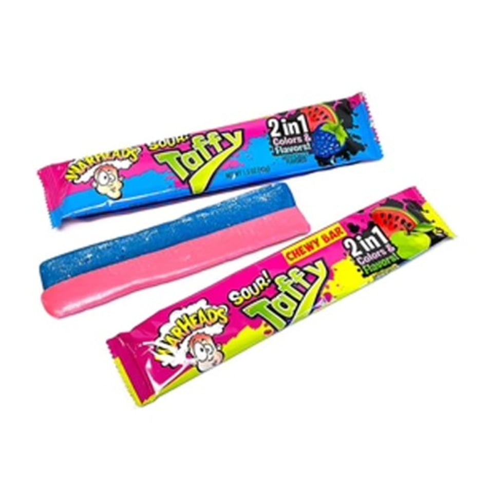 Laffy Taffy X Warheads Sour Chewy Bar Apple&Watermelon 42g