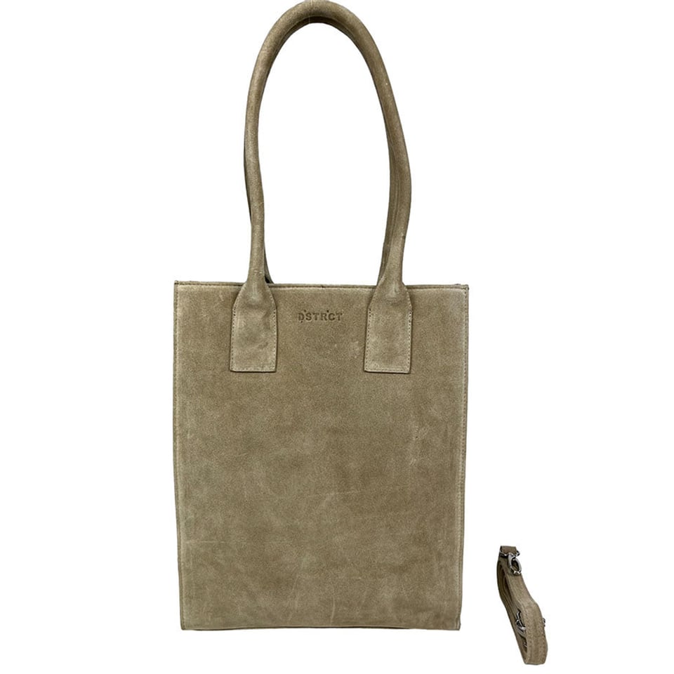 DSTRCT Leather Bag Portland Road Khaki